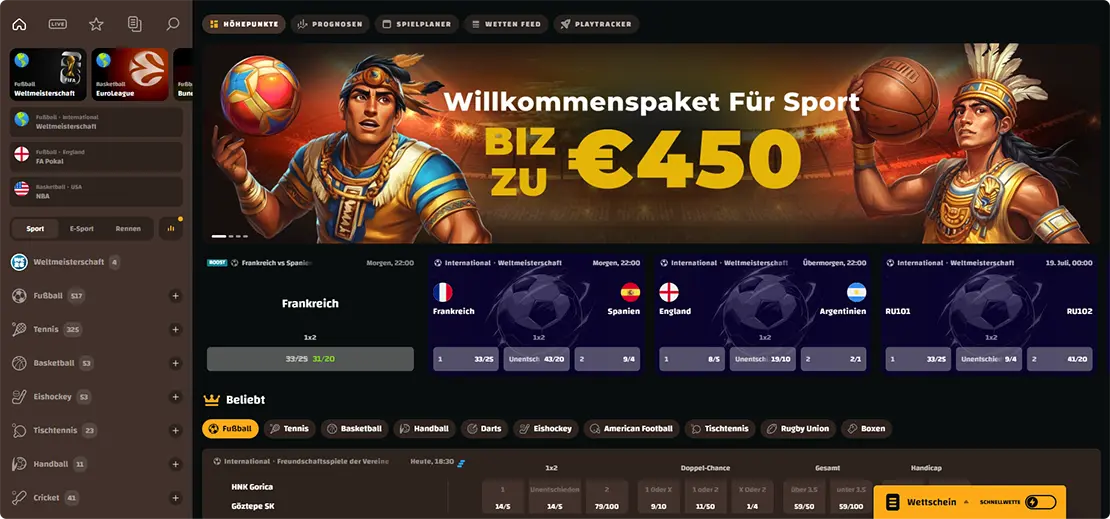 IncaSpin Sportwetten